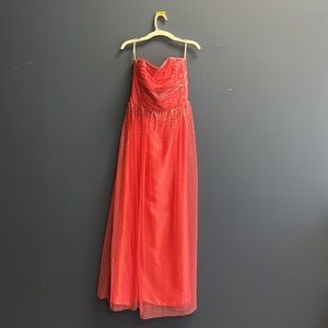 Jessica McClintock Strapless maxi dress size 3 juniors